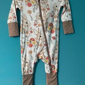 3-6 Floral Bunny Bamboo Zippy